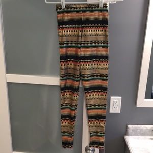 Black Milk Patterned Leggings Size XS